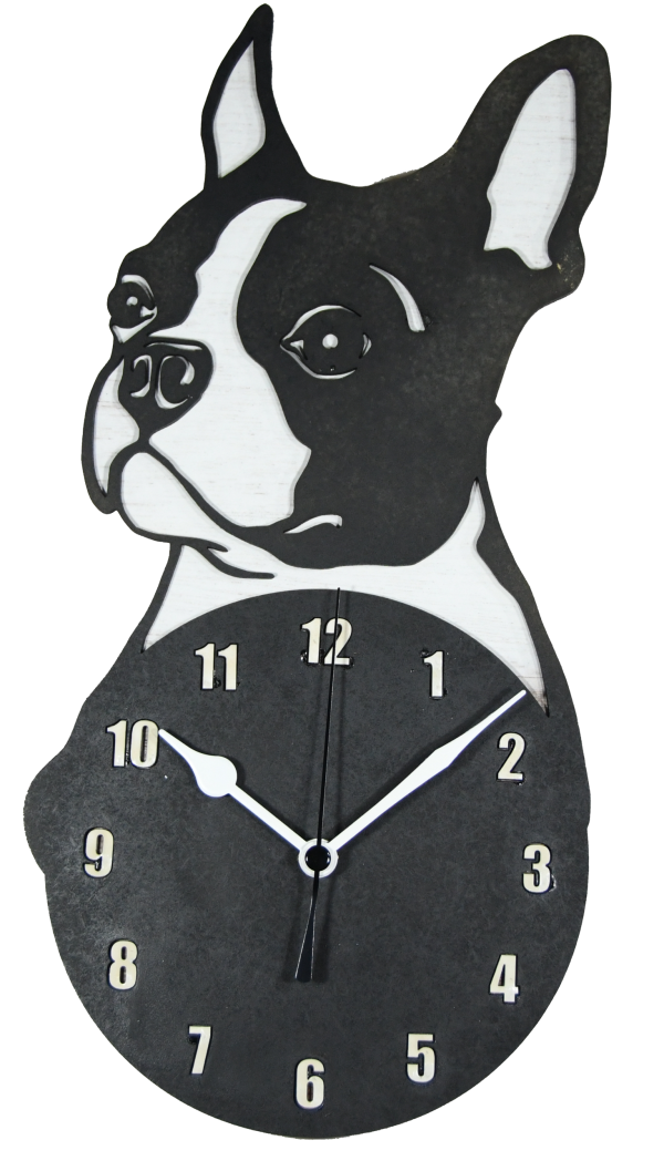 Terrier Black MDF on WHITE MDF